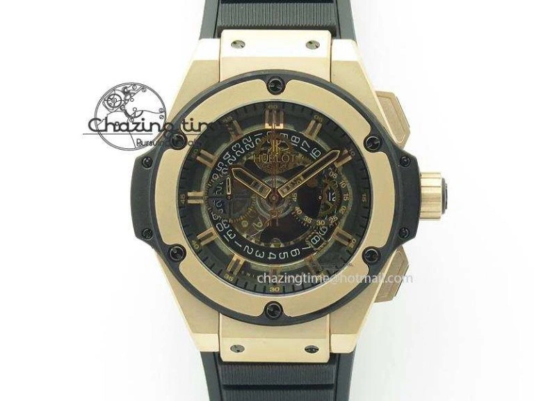 Classic Fusion Automatic  SS Diamonds Case WWF Best Edition Diamonds Paved Dial on Black Gummy Strap HB1112