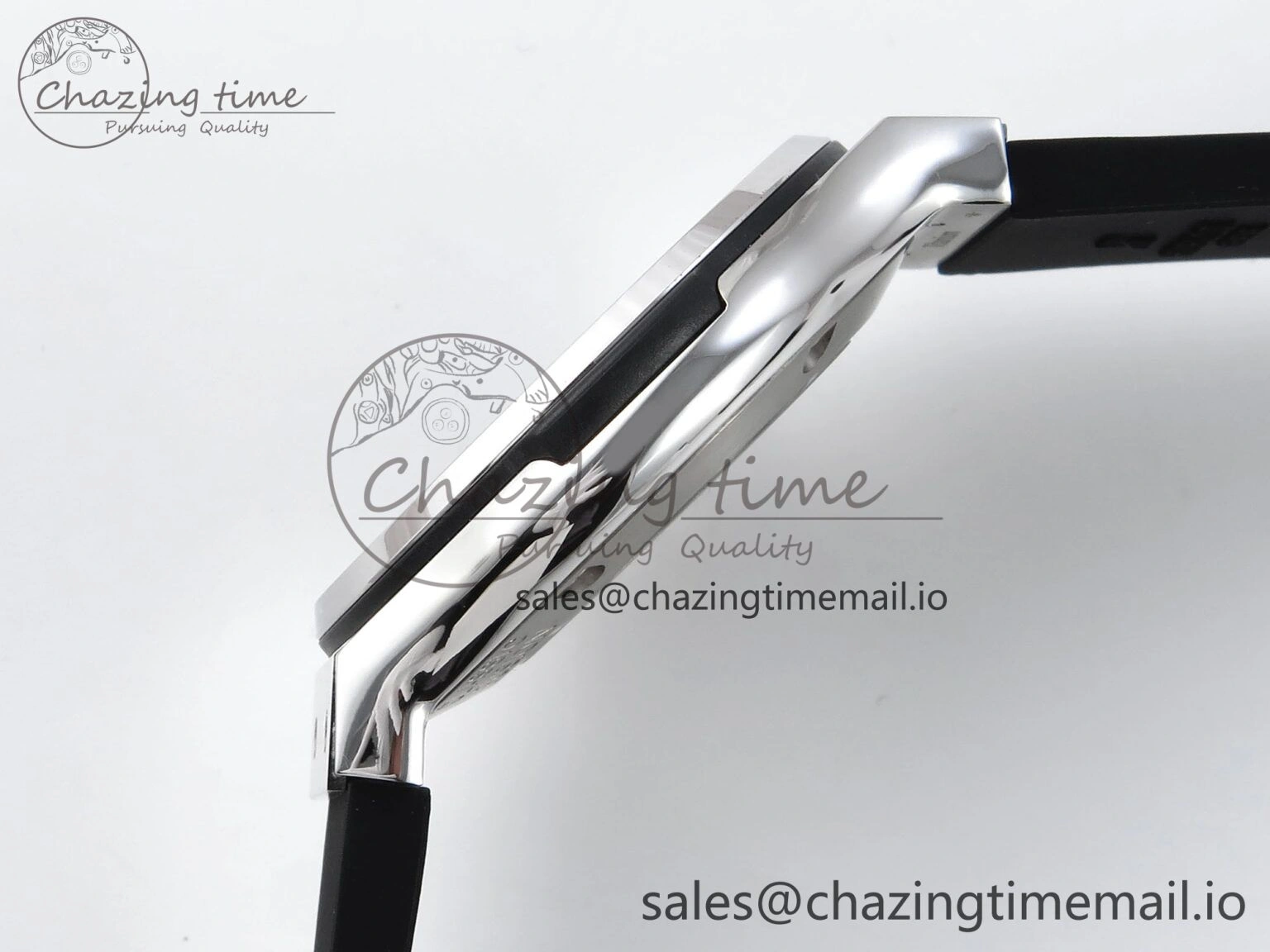 Classic Fusion Bang 42mm HBF 1:1 Best Edition Black Dial Diamonds Bezel on Black Rubber Strap A2892