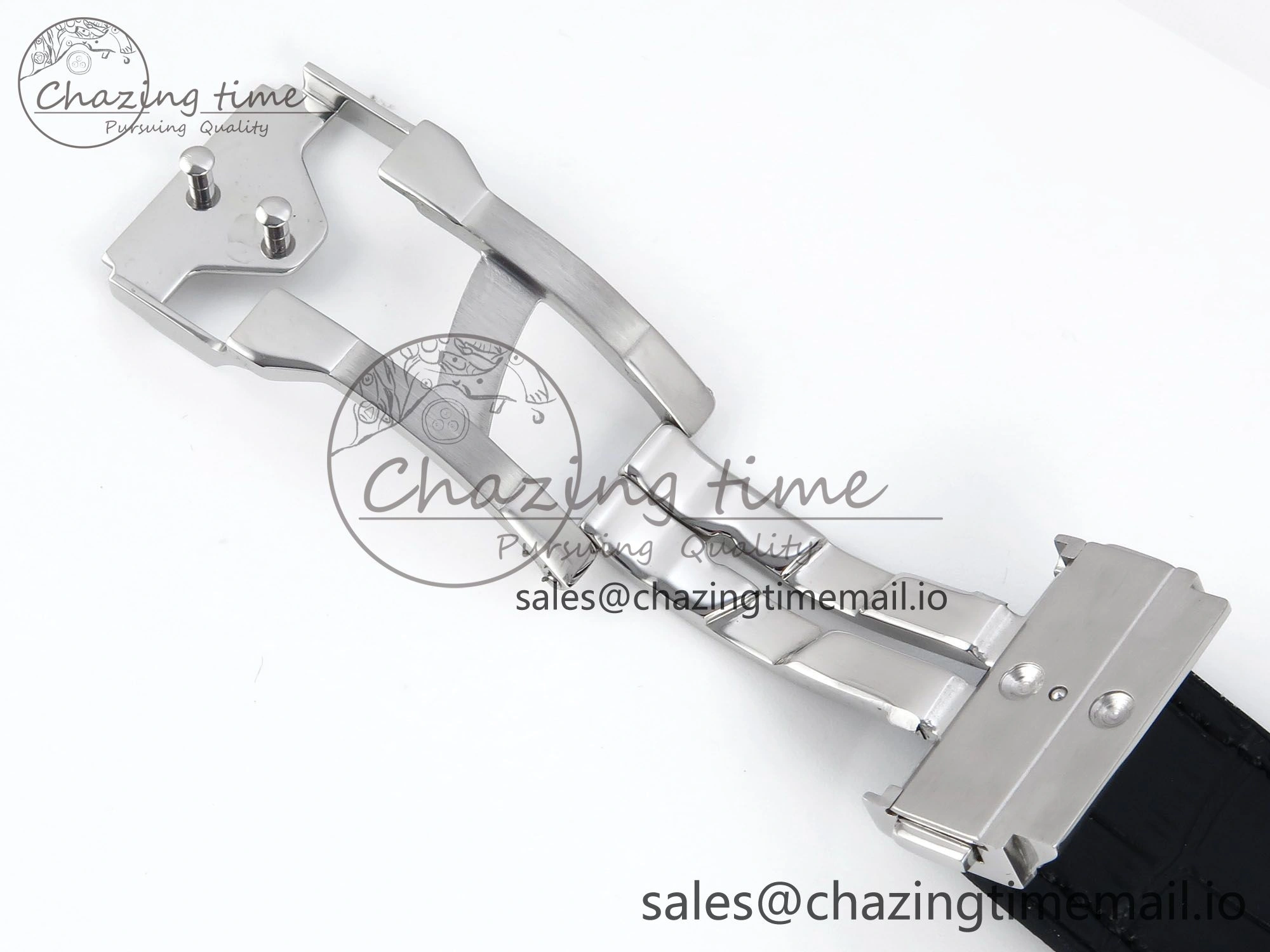 Classic Fusion Bang 42mm HBF 1:1 Best Edition Black Dial on Black Leather Strap A2892
