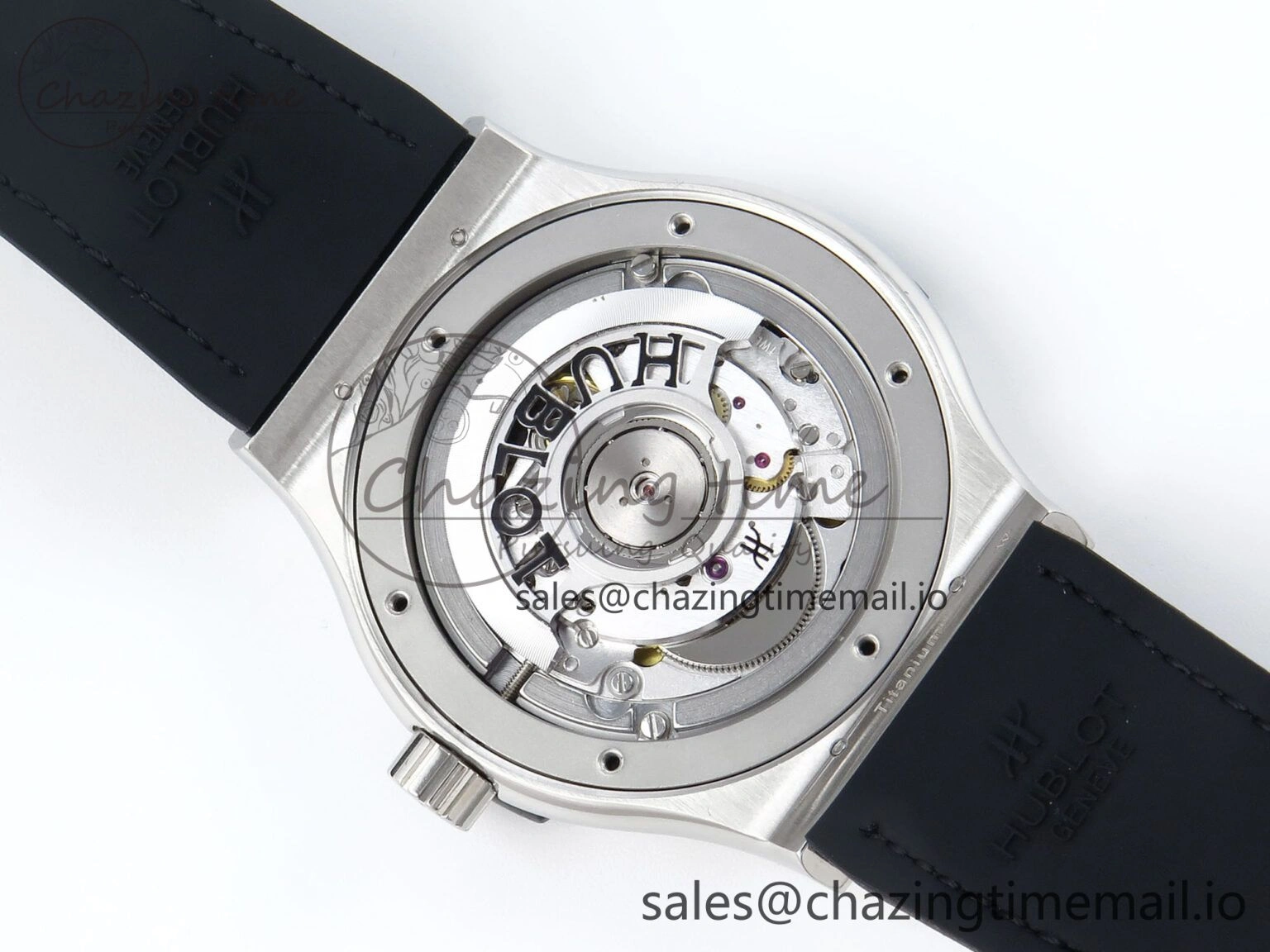 Classic Fusion Bang 42mm HBF 1:1 Best Edition Black Dial on Black Leather Strap A2892