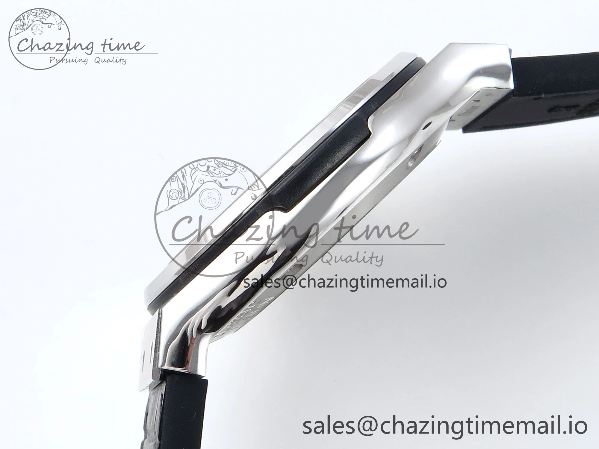 Classic Fusion Bang 42mm HBF 1:1 Best Edition Black Dial on Black Leather Strap A2892
