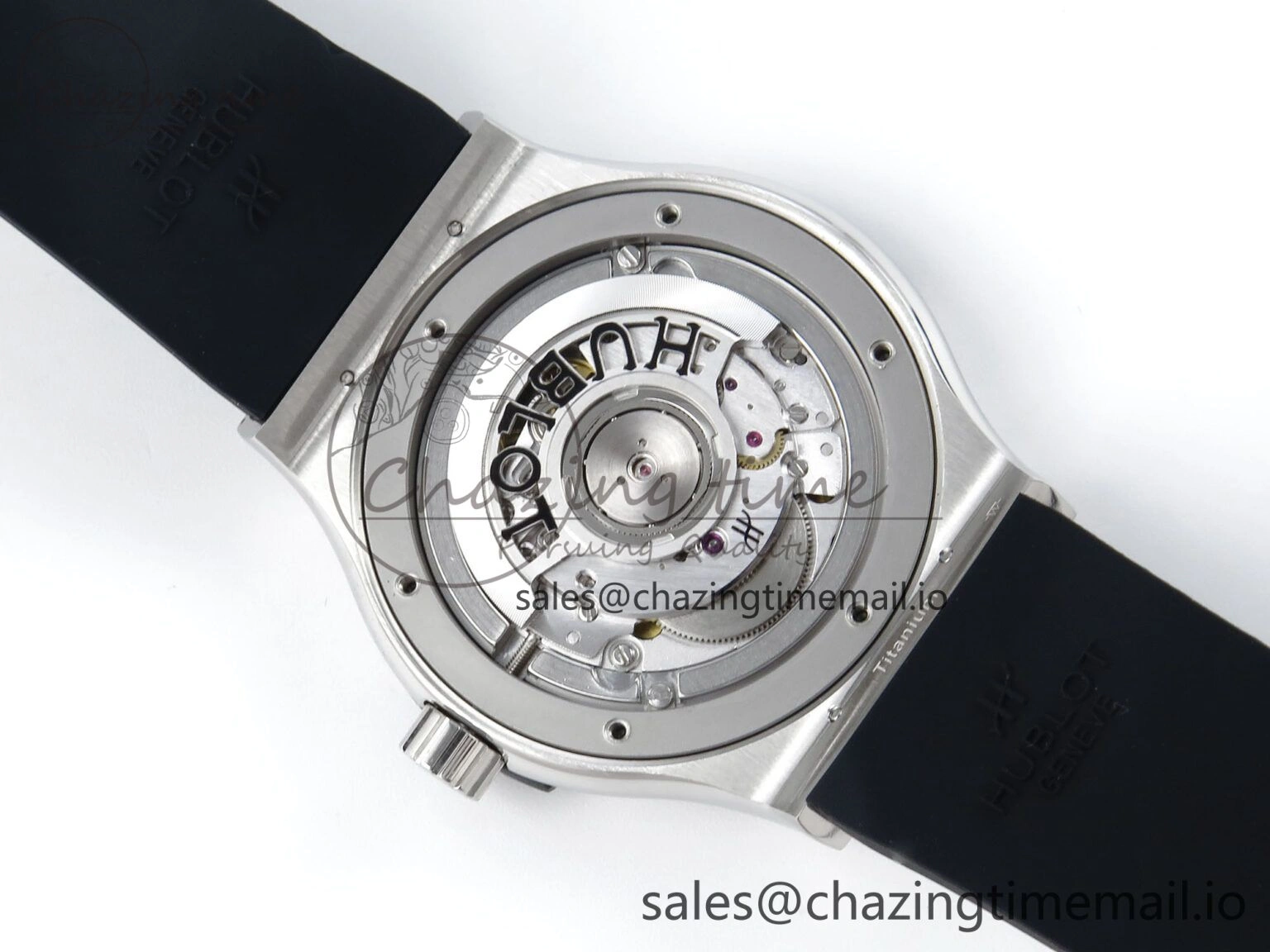 Classic Fusion Bang 42mm HBF 1:1 Best Edition Black Dial on Black Rubber Strap A2892