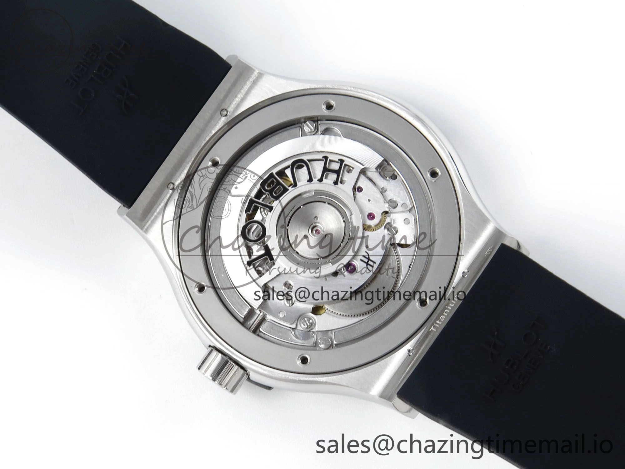 Classic Fusion Bang 42mm HBF 1:1 Best Edition Black Dial on Black Rubber Strap A2892