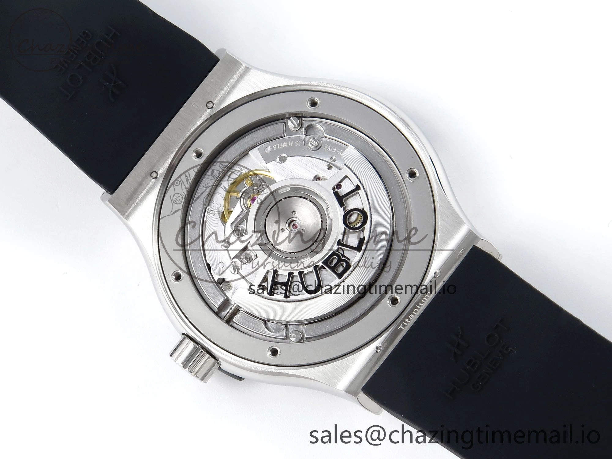 Classic Fusion Bang 42mm HBF 1:1 Best Edition Black Dial on Black Rubber Strap A2892
