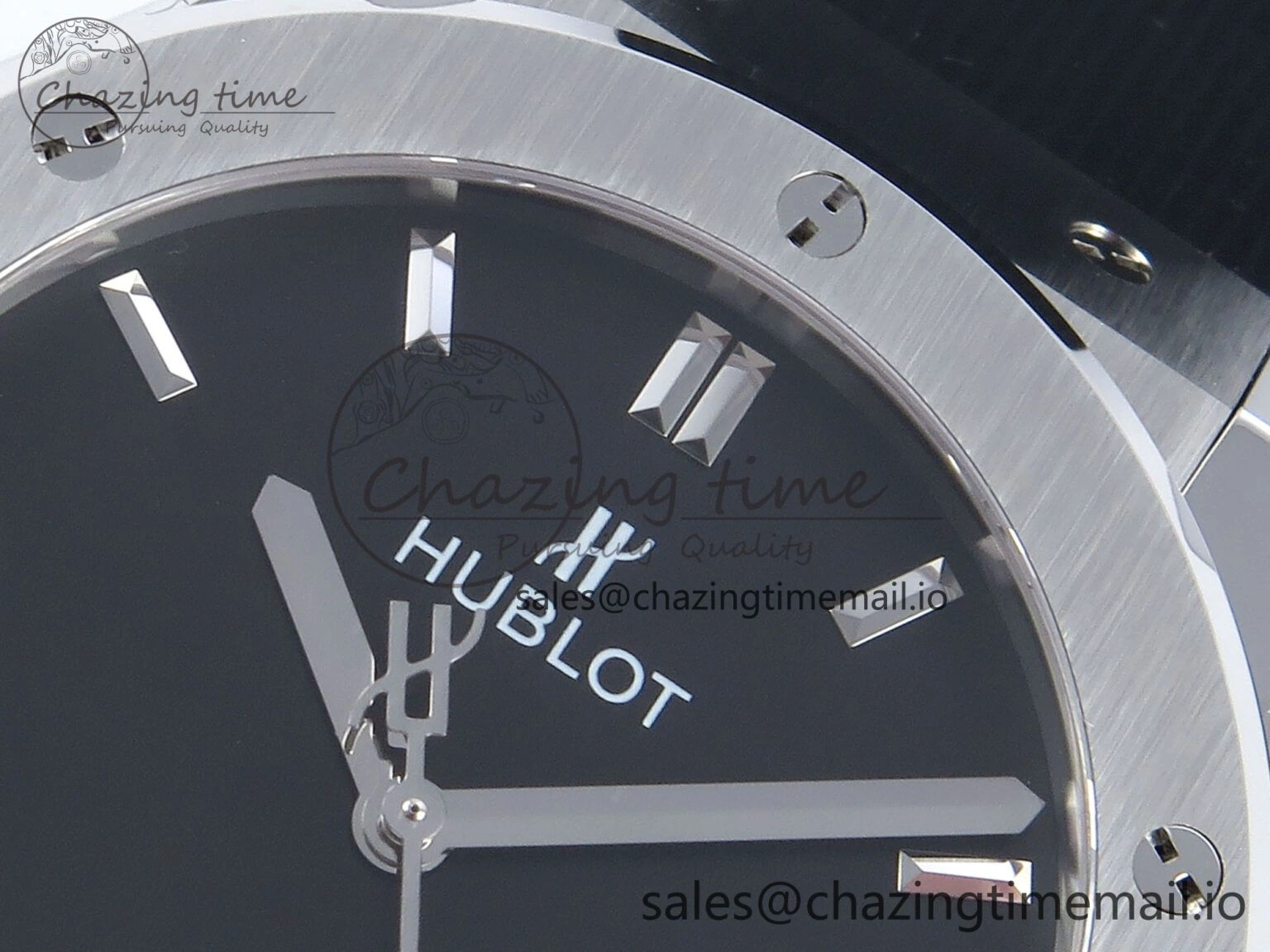 Classic Fusion Bang 42mm HBF 1:1 Best Edition Black Dial on Black Rubber Strap A2892