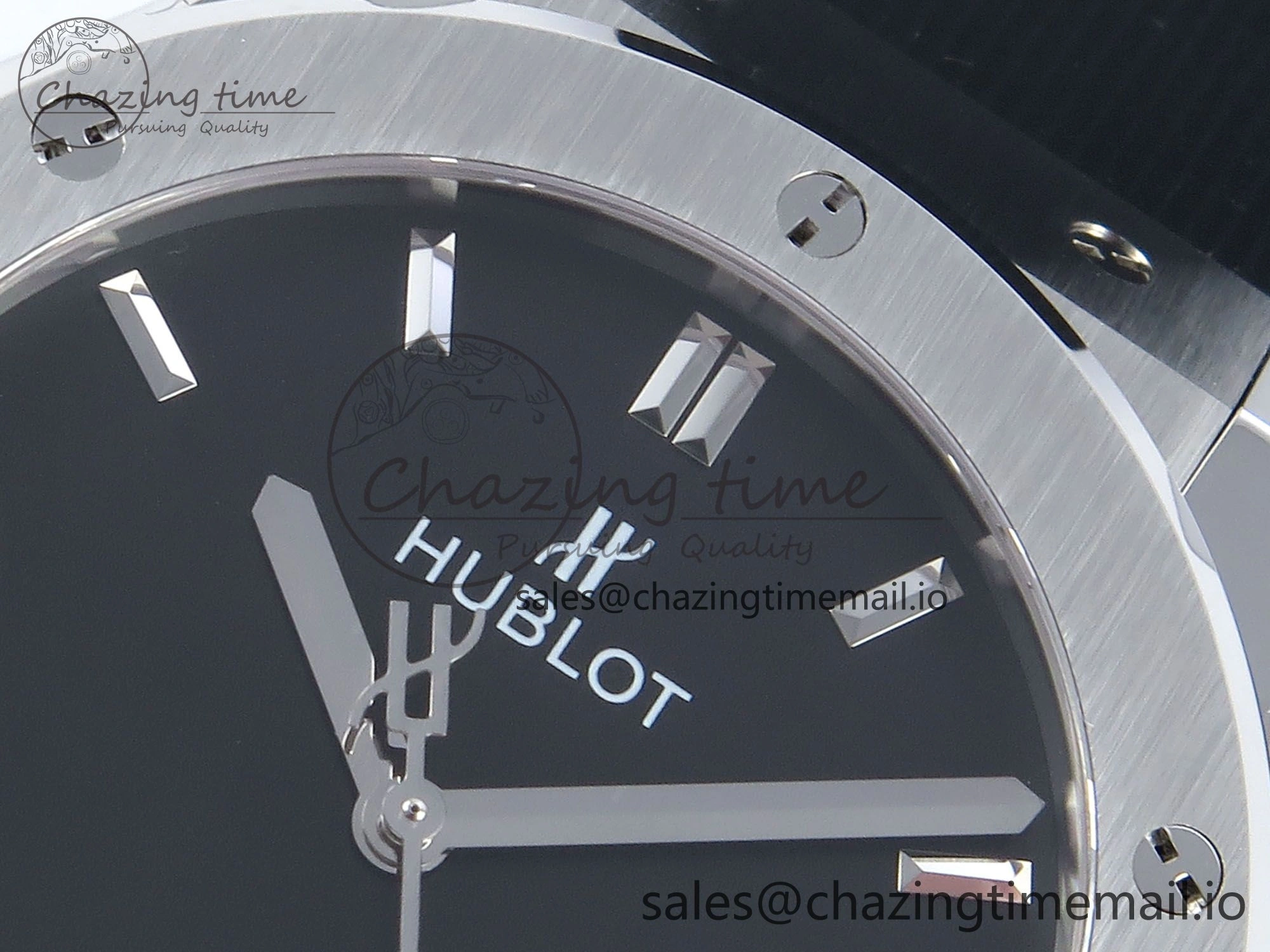 Classic Fusion Bang 42mm HBF 1:1 Best Edition Black Dial on Black Rubber Strap A2892