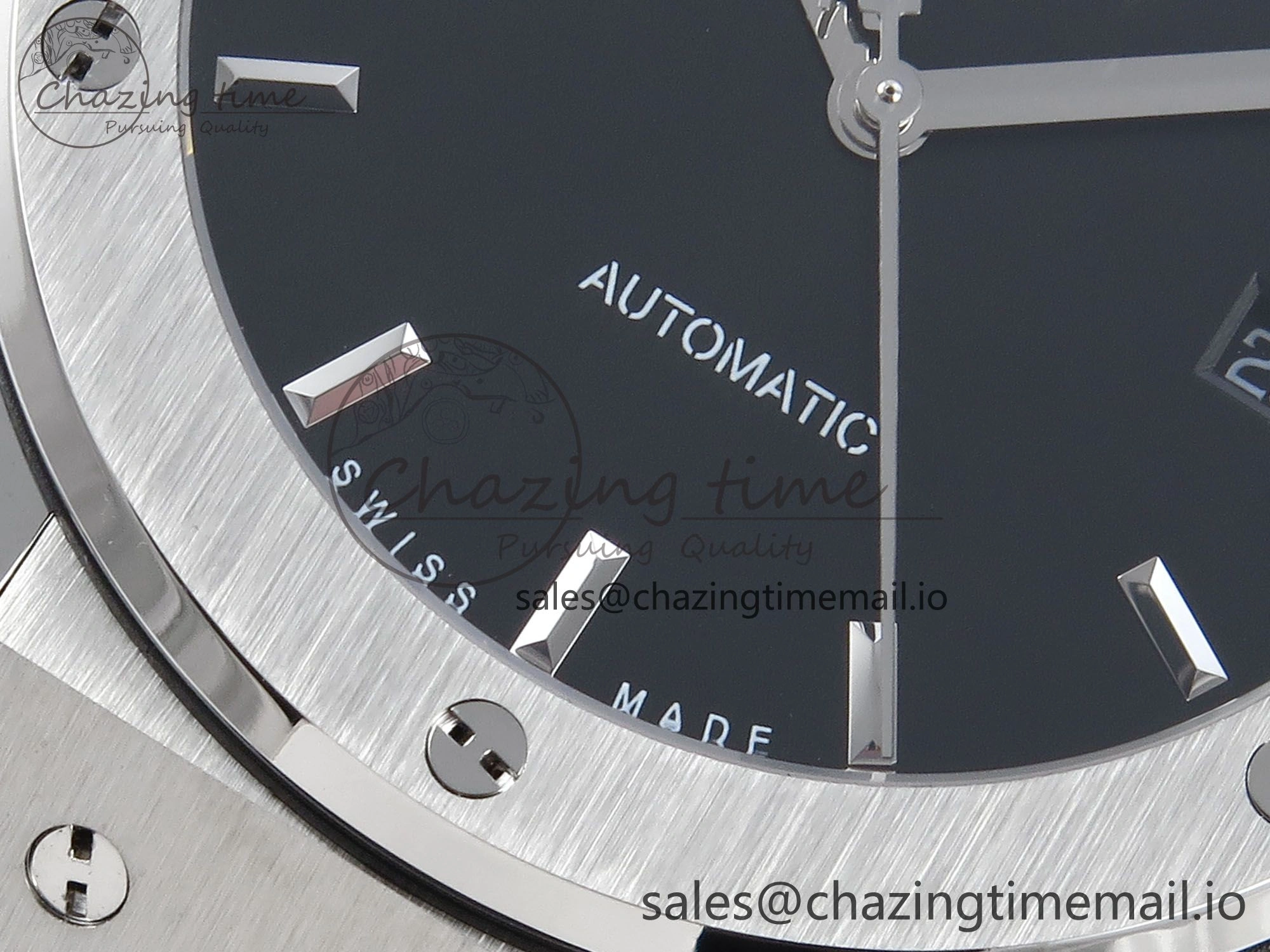 Classic Fusion Bang 42mm HBF 1:1 Best Edition Black Dial on Black Rubber Strap A2892
