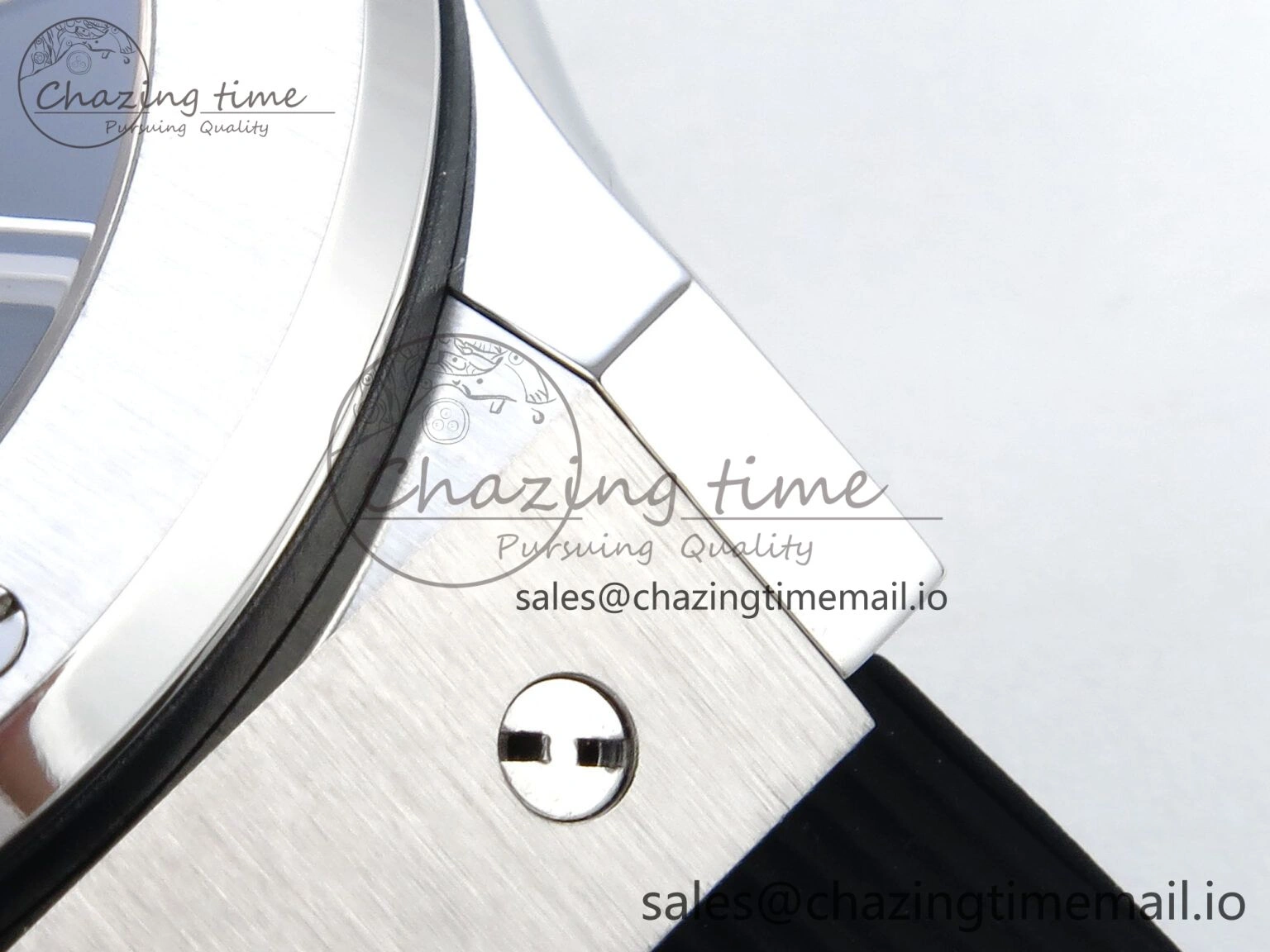 Classic Fusion Bang 42mm HBF 1:1 Best Edition Black Dial on Black Rubber Strap A2892