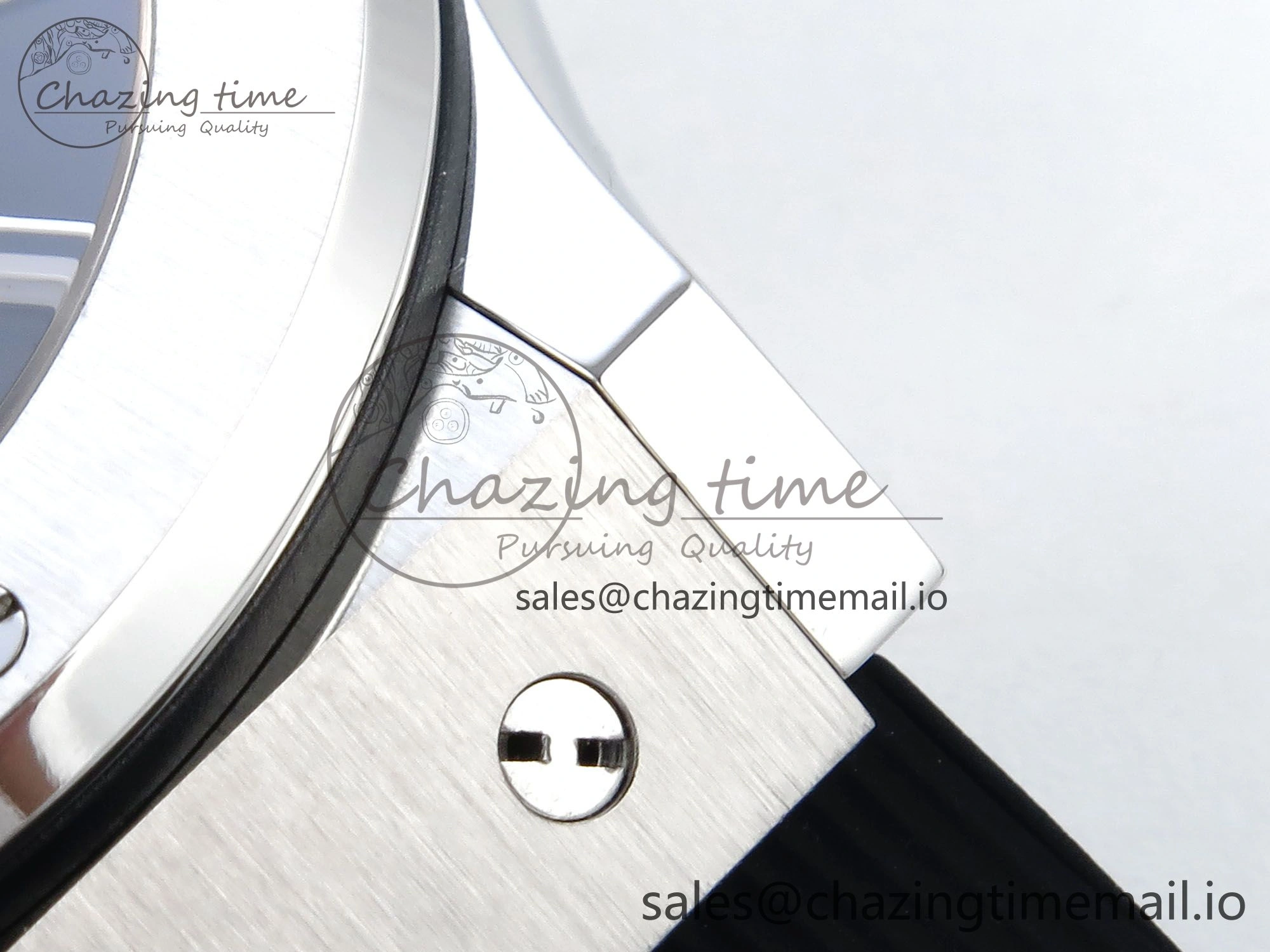 Classic Fusion Bang 42mm HBF 1:1 Best Edition Black Dial on Black Rubber Strap A2892
