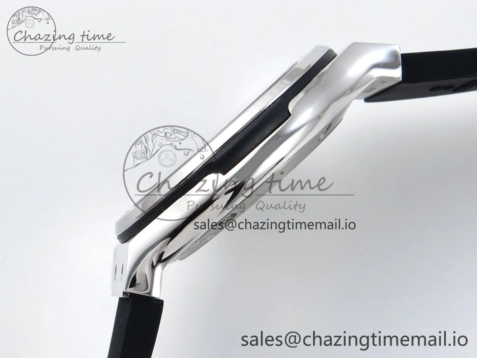 Classic Fusion Bang 42mm HBF 1:1 Best Edition Black Dial on Black Rubber Strap A2892