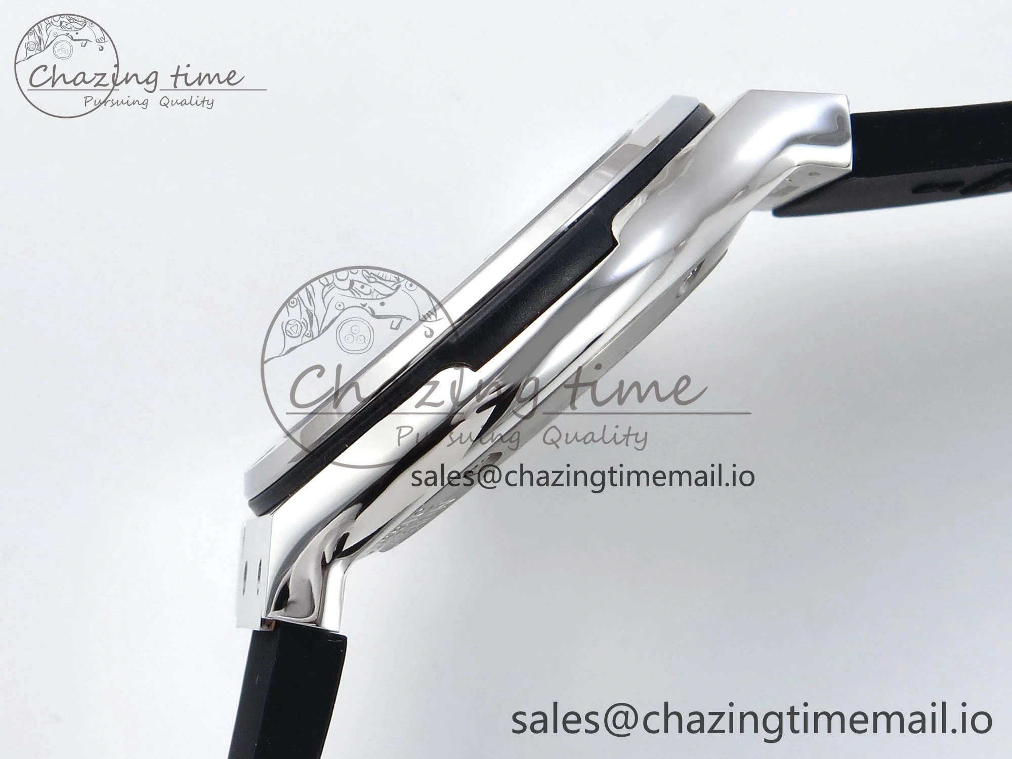 Classic Fusion Bang 42mm HBF 1:1 Best Edition Black Dial on Black Rubber Strap A2892