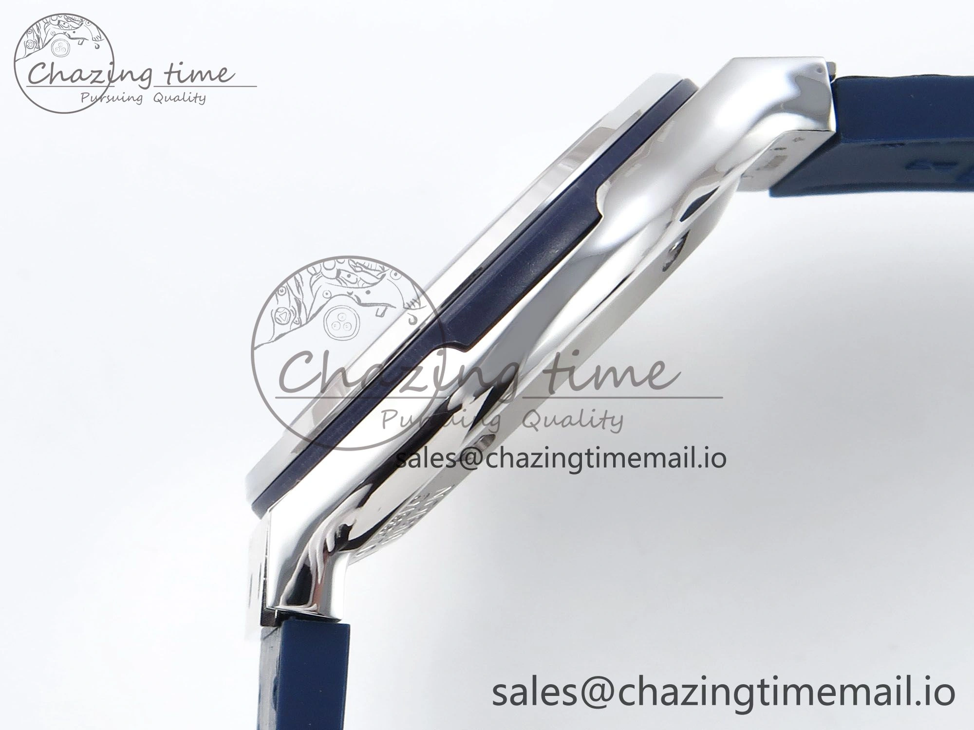 Classic Fusion Bang 42mm HBF 1:1 Best Edition Blue Dial on Blue Leather Strap A2892