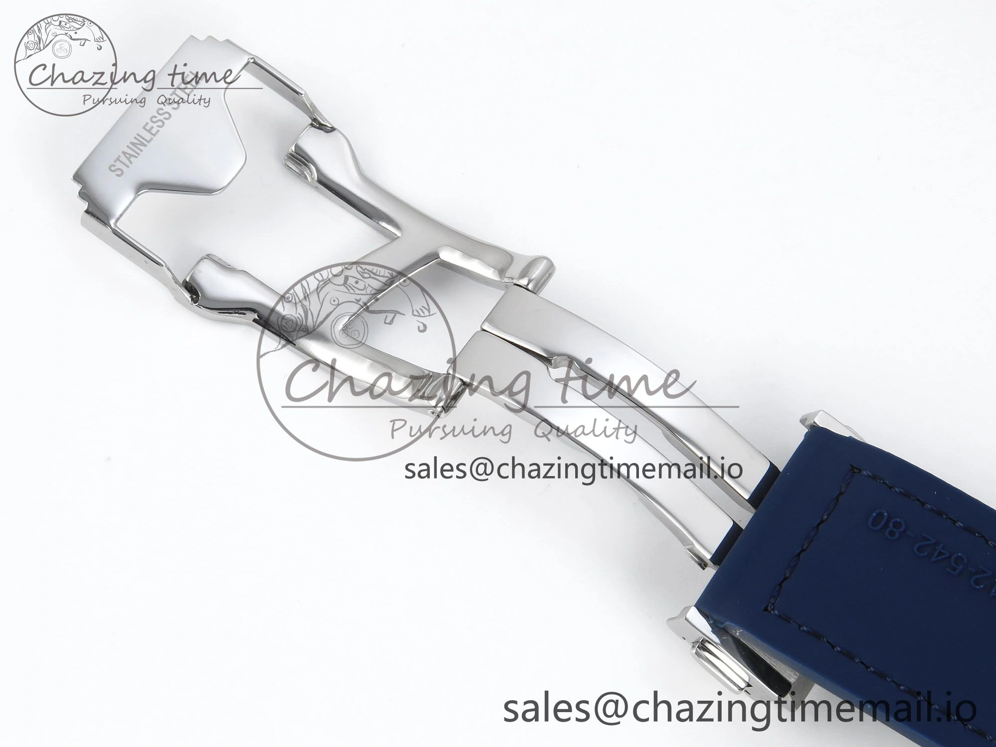 Classic Fusion Bang 42mm HBF 1:1 Best Edition Blue Dial on Blue Leather Strap A2892