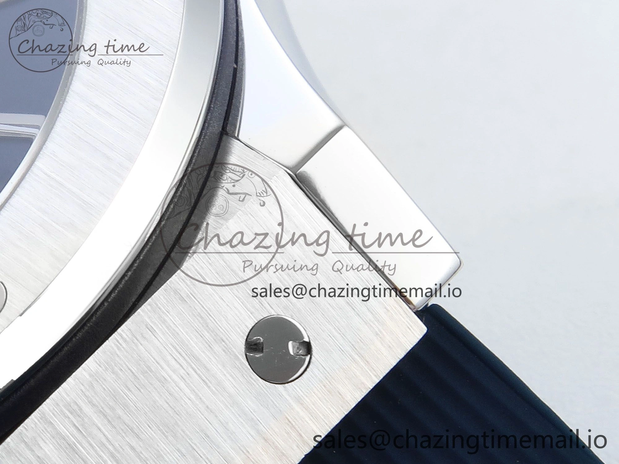 Classic Fusion Bang 42mm HBF 1:1 Best Edition Blue Dial on Blue Rubber Strap A2892