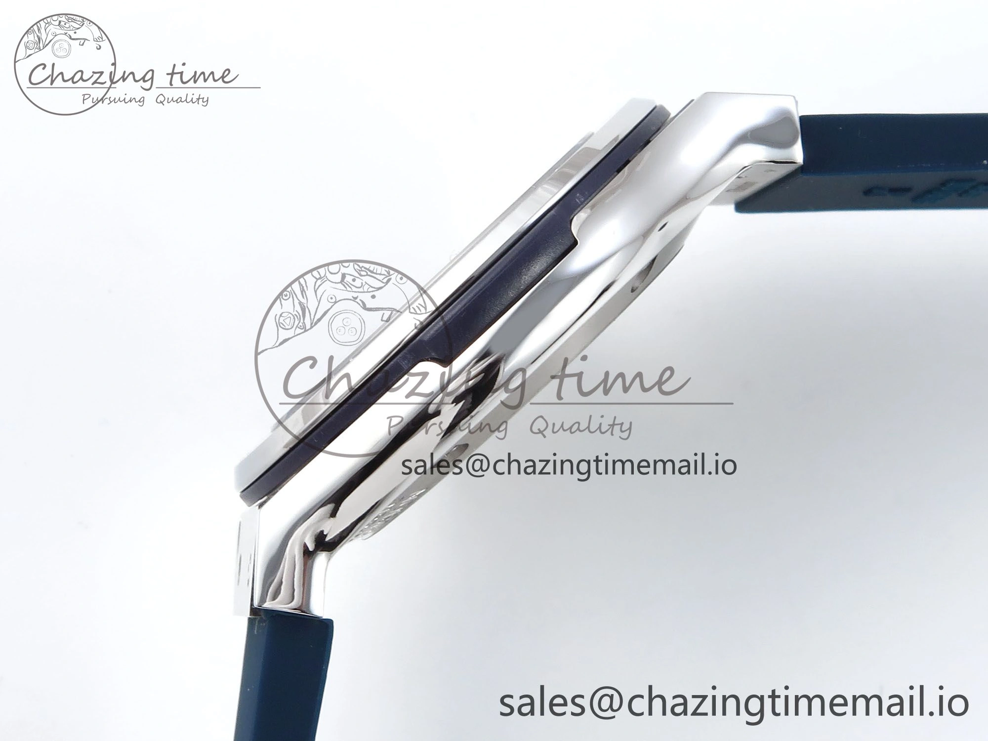 Classic Fusion Bang 42mm HBF 1:1 Best Edition Blue Dial on Blue Rubber Strap A2892