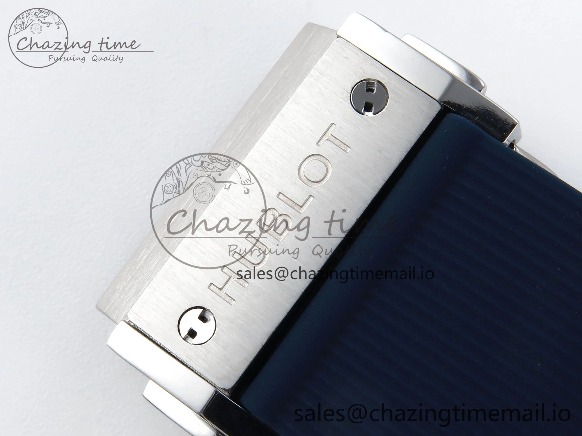 Classic Fusion Bang 42mm HBF 1:1 Best Edition Blue Dial on Blue Rubber Strap A2892