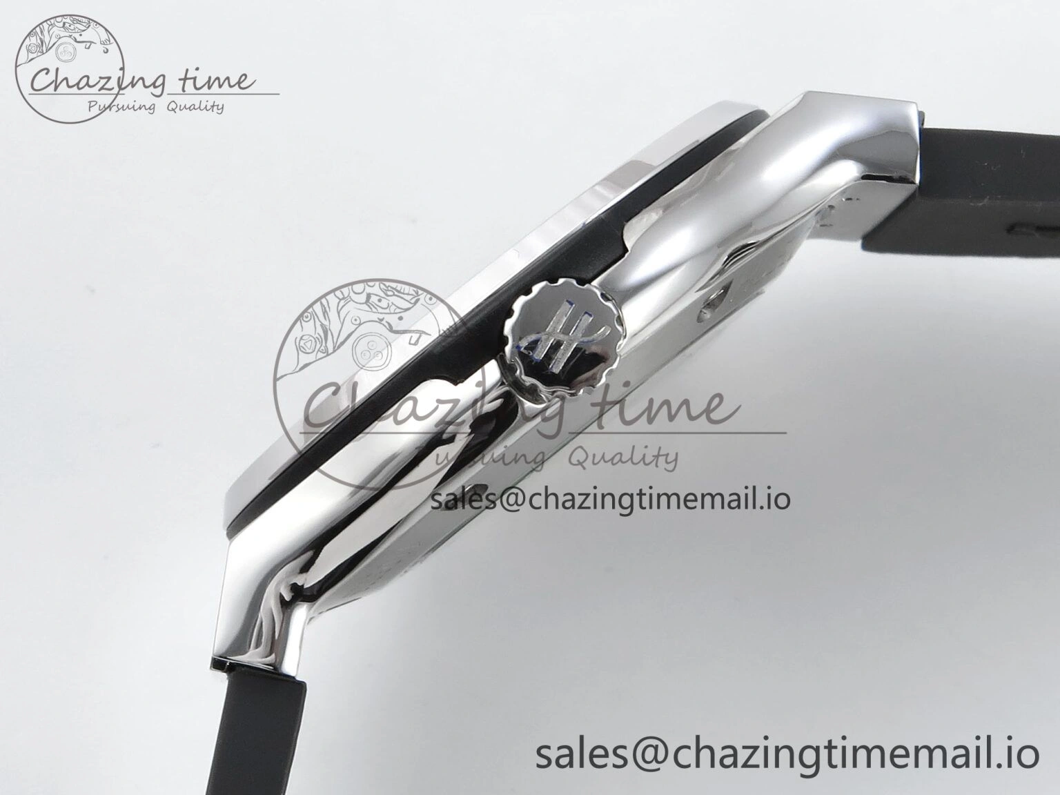 Classic Fusion Bang 42mm HBF 1:1 Best Edition Gray Dial Diamonds Bezel on Gray Rubber Strap A2892