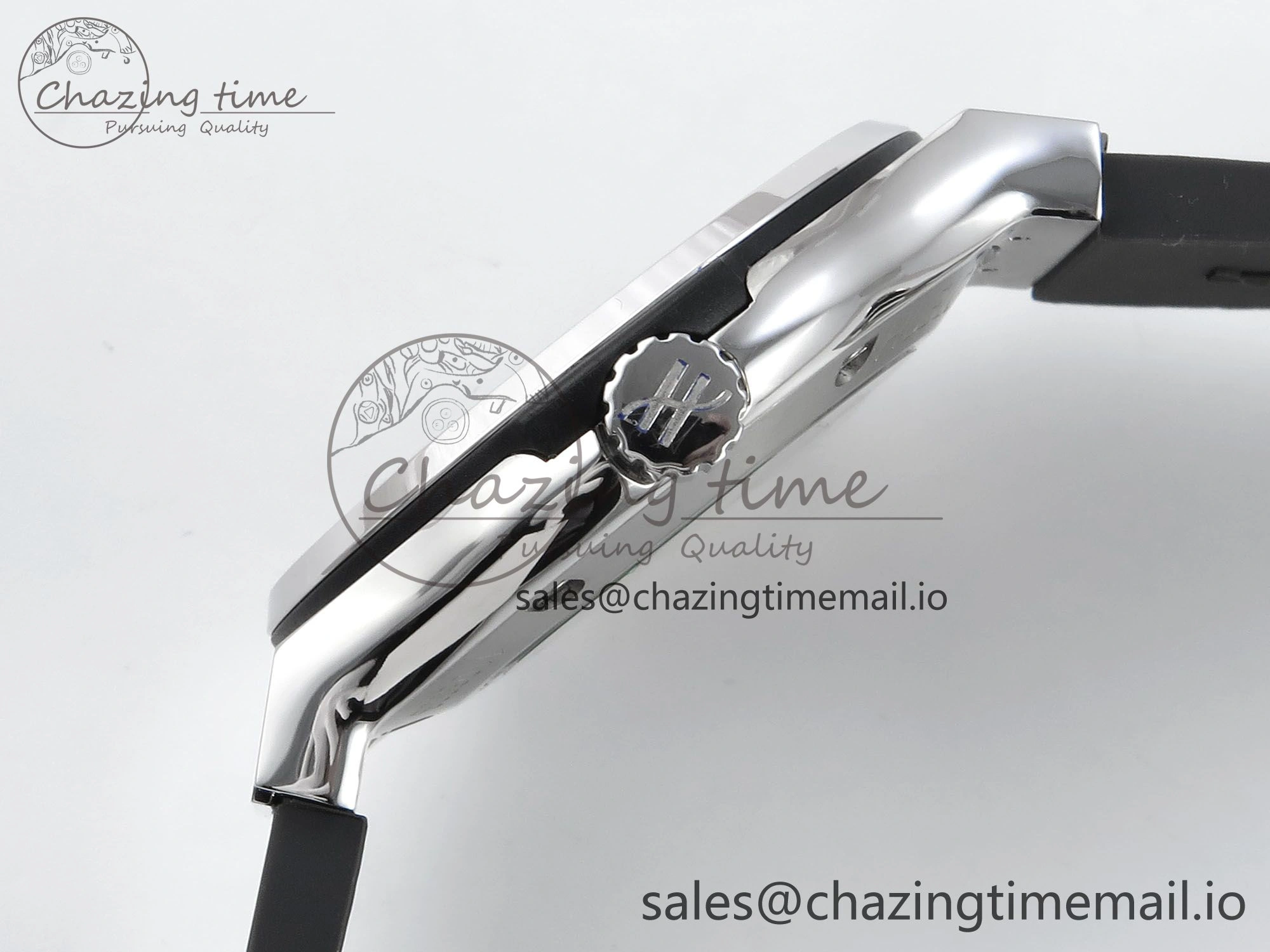 Classic Fusion Bang 42mm HBF 1:1 Best Edition Gray Dial Diamonds Bezel on Gray Rubber Strap A2892