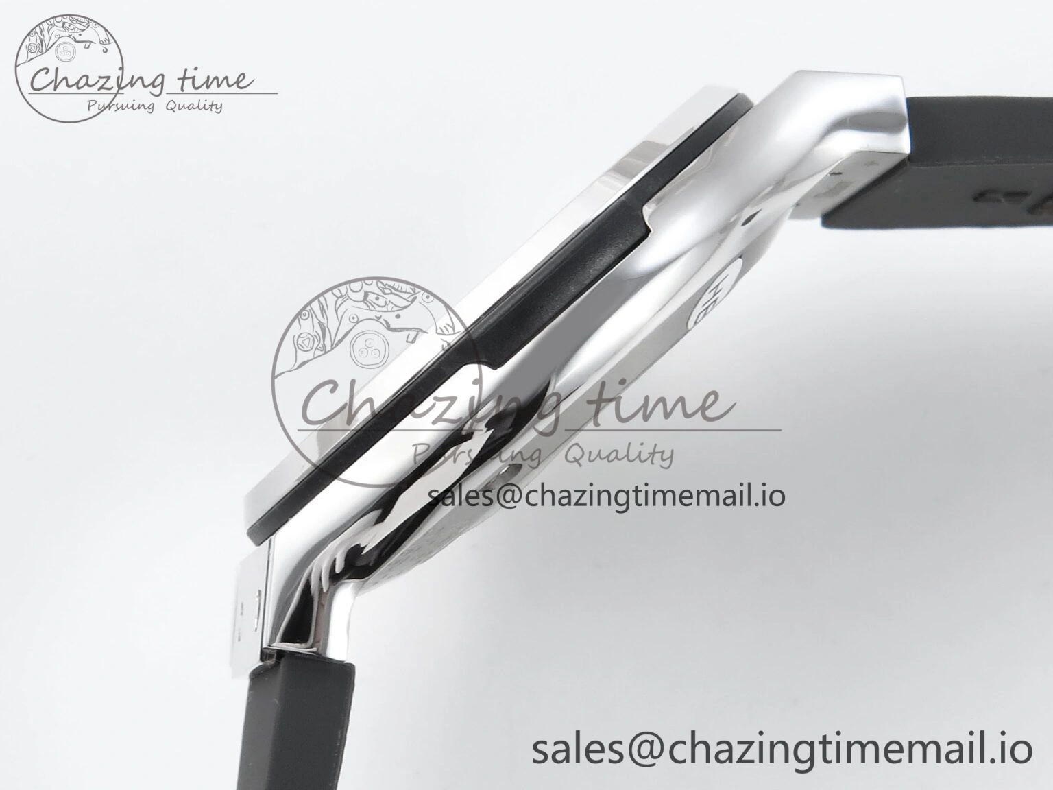 Classic Fusion Bang 42mm HBF 1:1 Best Edition Gray Dial Diamonds Bezel on Gray Rubber Strap A2892