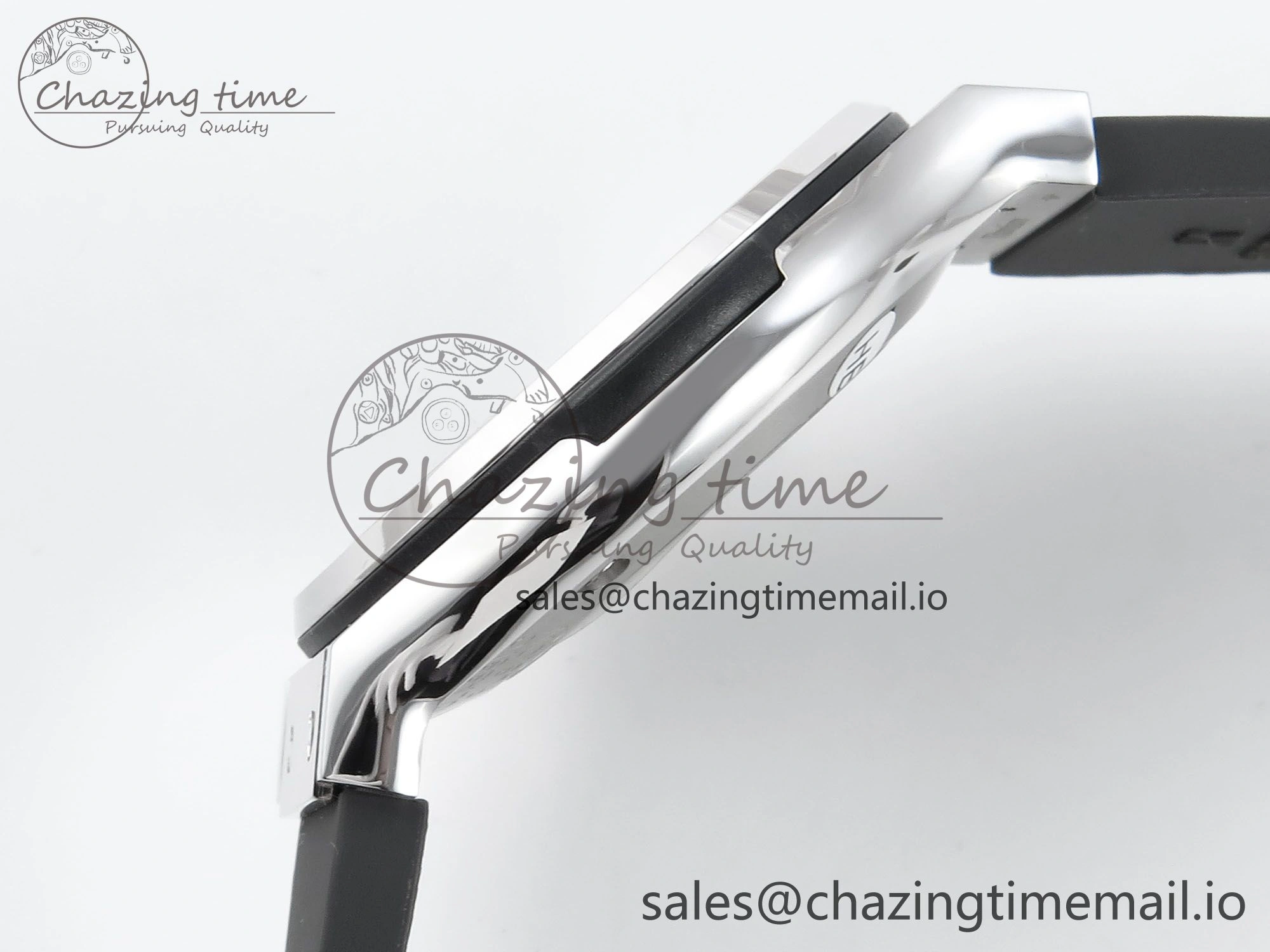 Classic Fusion Bang 42mm HBF 1:1 Best Edition Gray Dial Diamonds Bezel on Gray Rubber Strap A2892