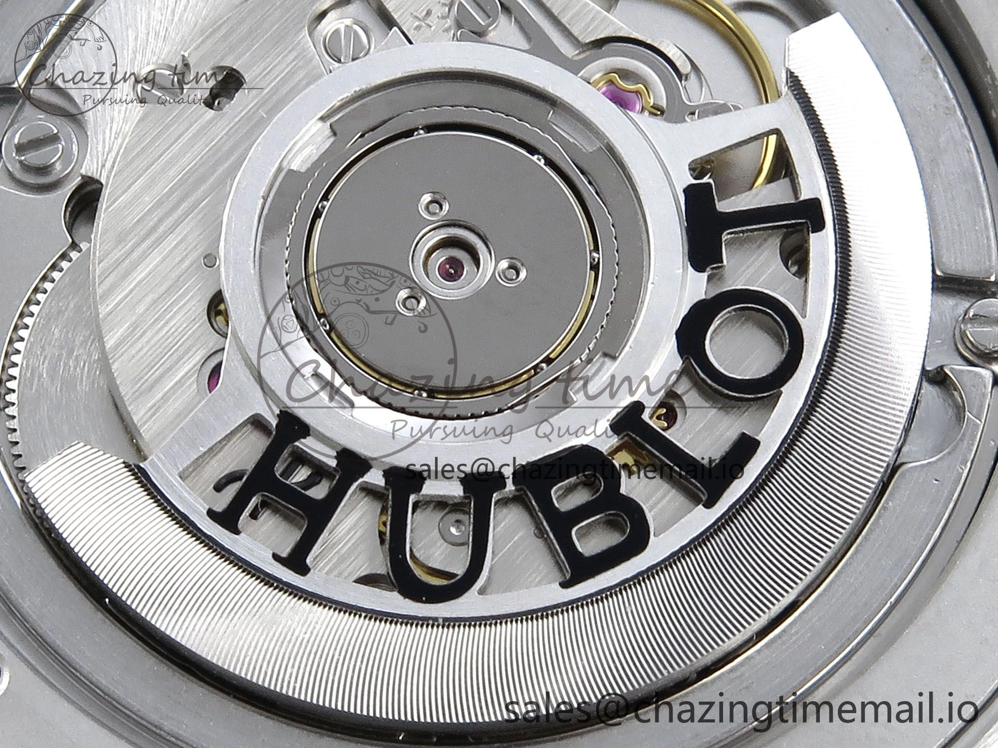 Classic Fusion Bang 42mm HBF 1:1 Best Edition Gray Dial on Gray Rubber Strap A2892
