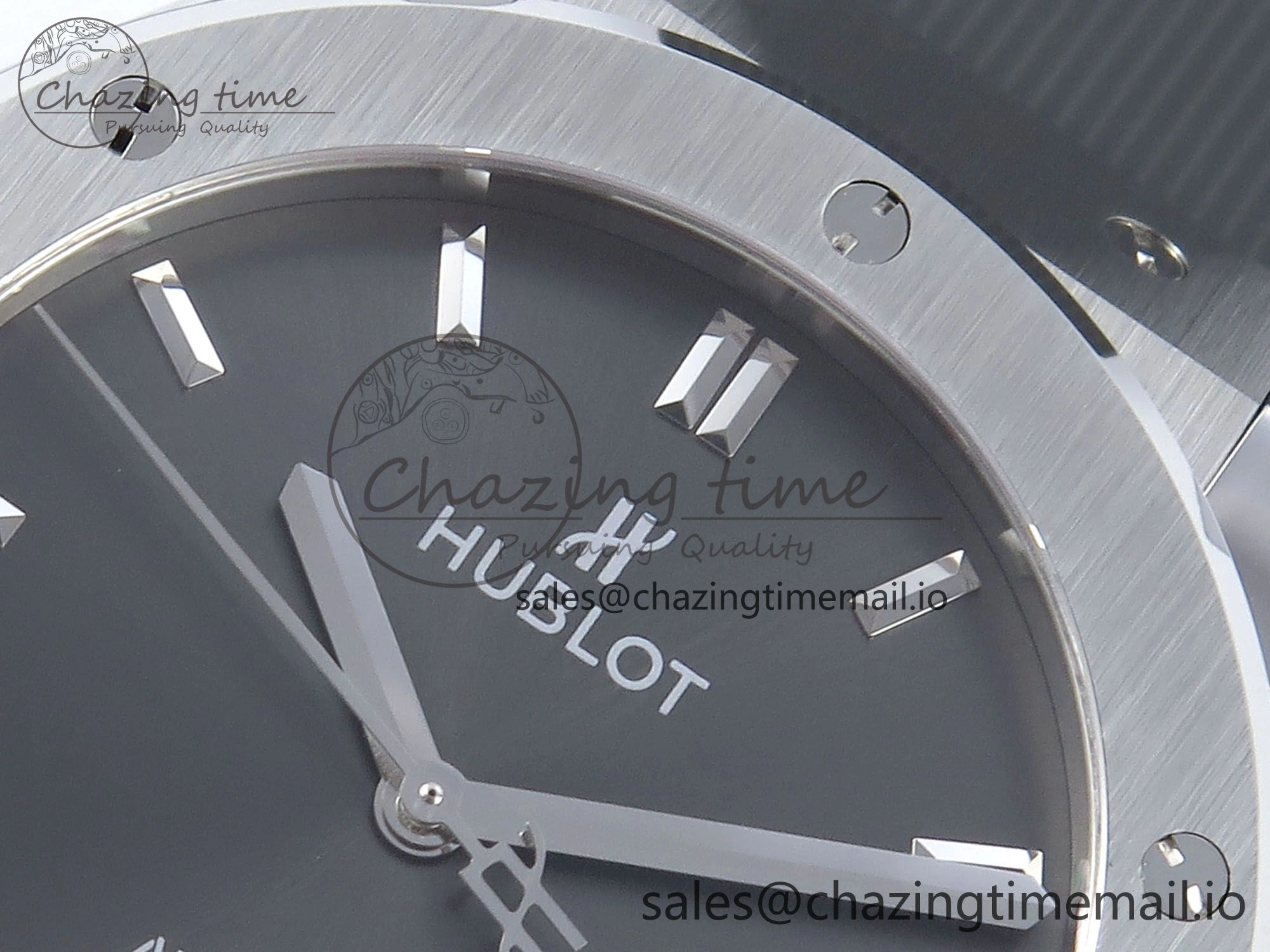 Classic Fusion Bang 42mm HBF 1:1 Best Edition Gray Dial on Gray Rubber Strap A2892