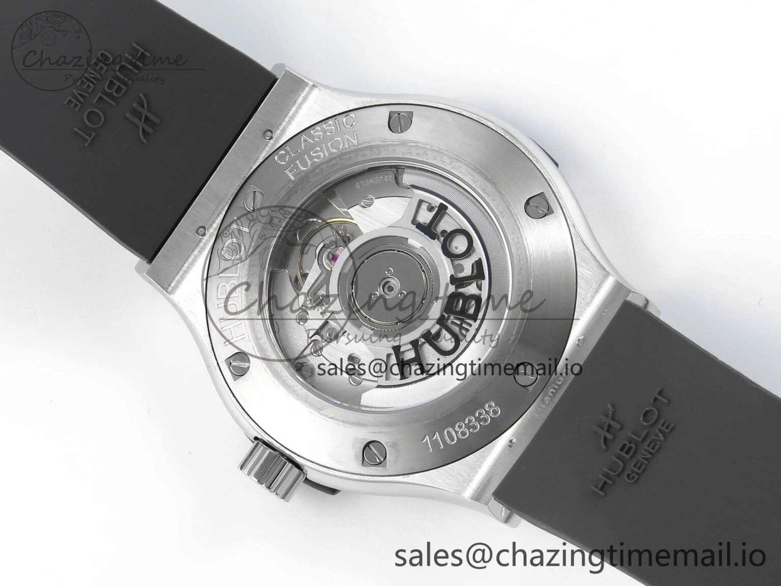Classic Fusion Bang 42mm HBF 1:1 Best Edition Gray Dial on Gray Rubber Strap A2892
