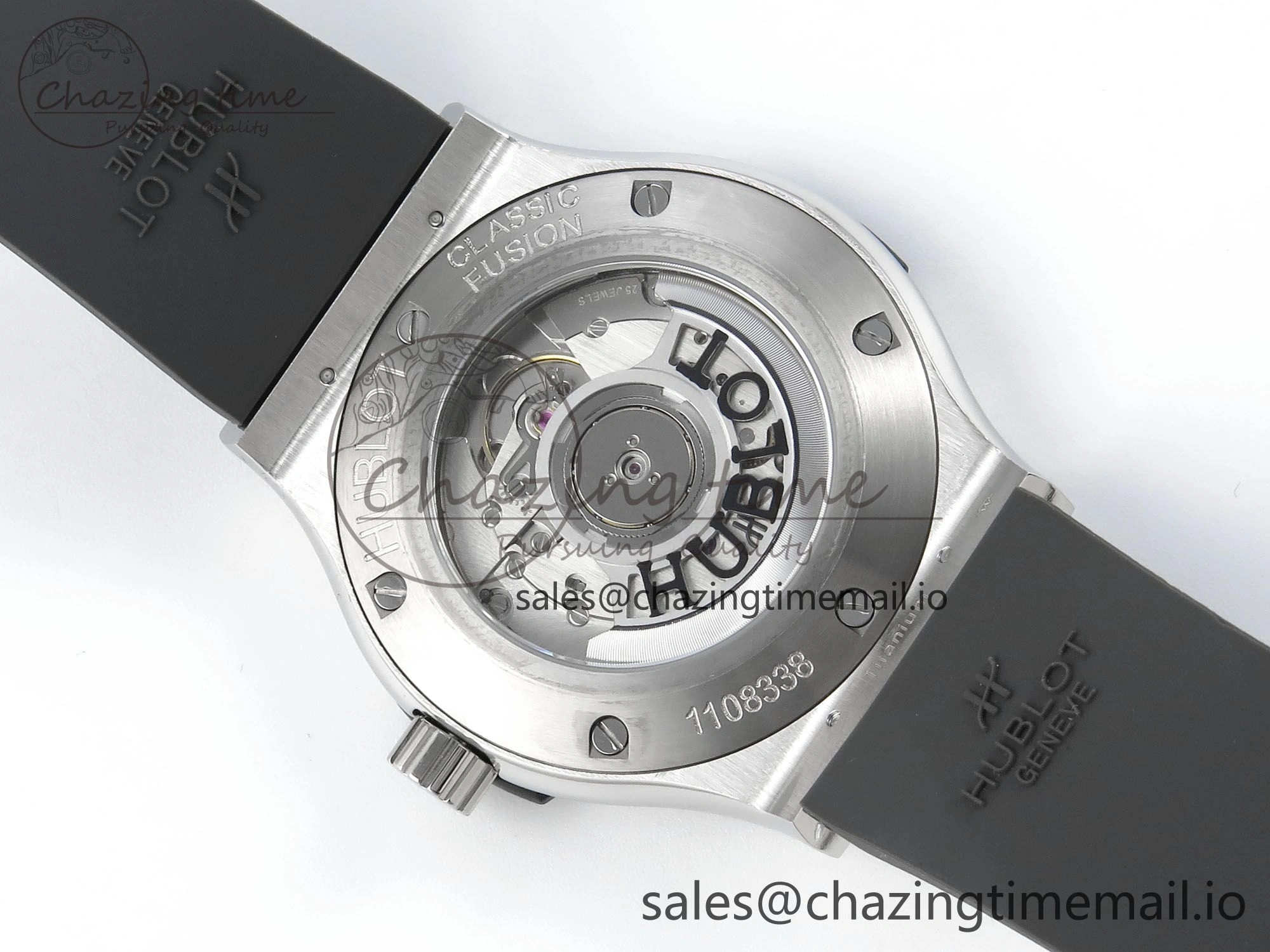 Classic Fusion Bang 42mm HBF 1:1 Best Edition Gray Dial on Gray Rubber Strap A2892