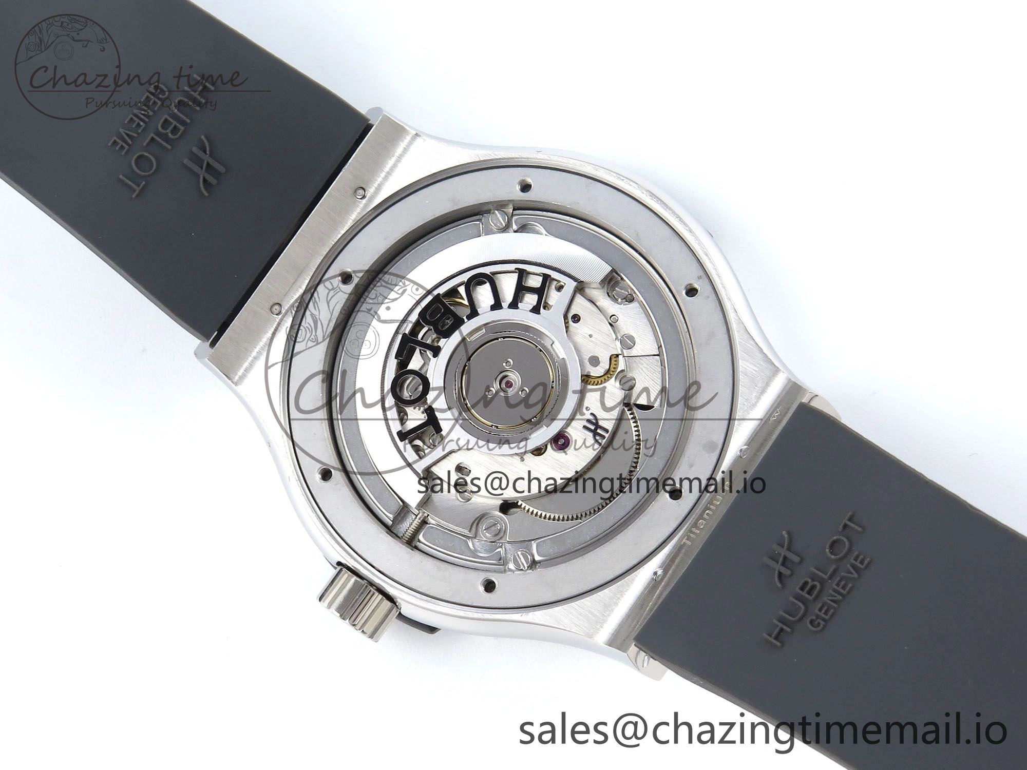 Classic Fusion Bang 42mm HBF 1:1 Best Edition Gray Dial on Gray Rubber Strap A2892