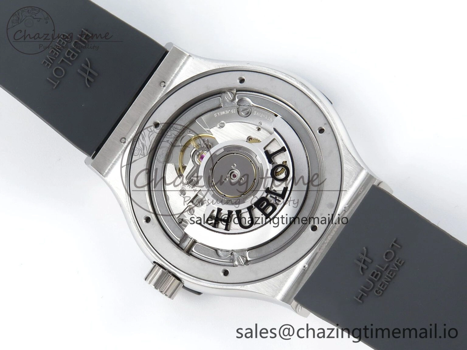 Classic Fusion Bang 42mm HBF 1:1 Best Edition Gray Dial on Gray Rubber Strap A2892