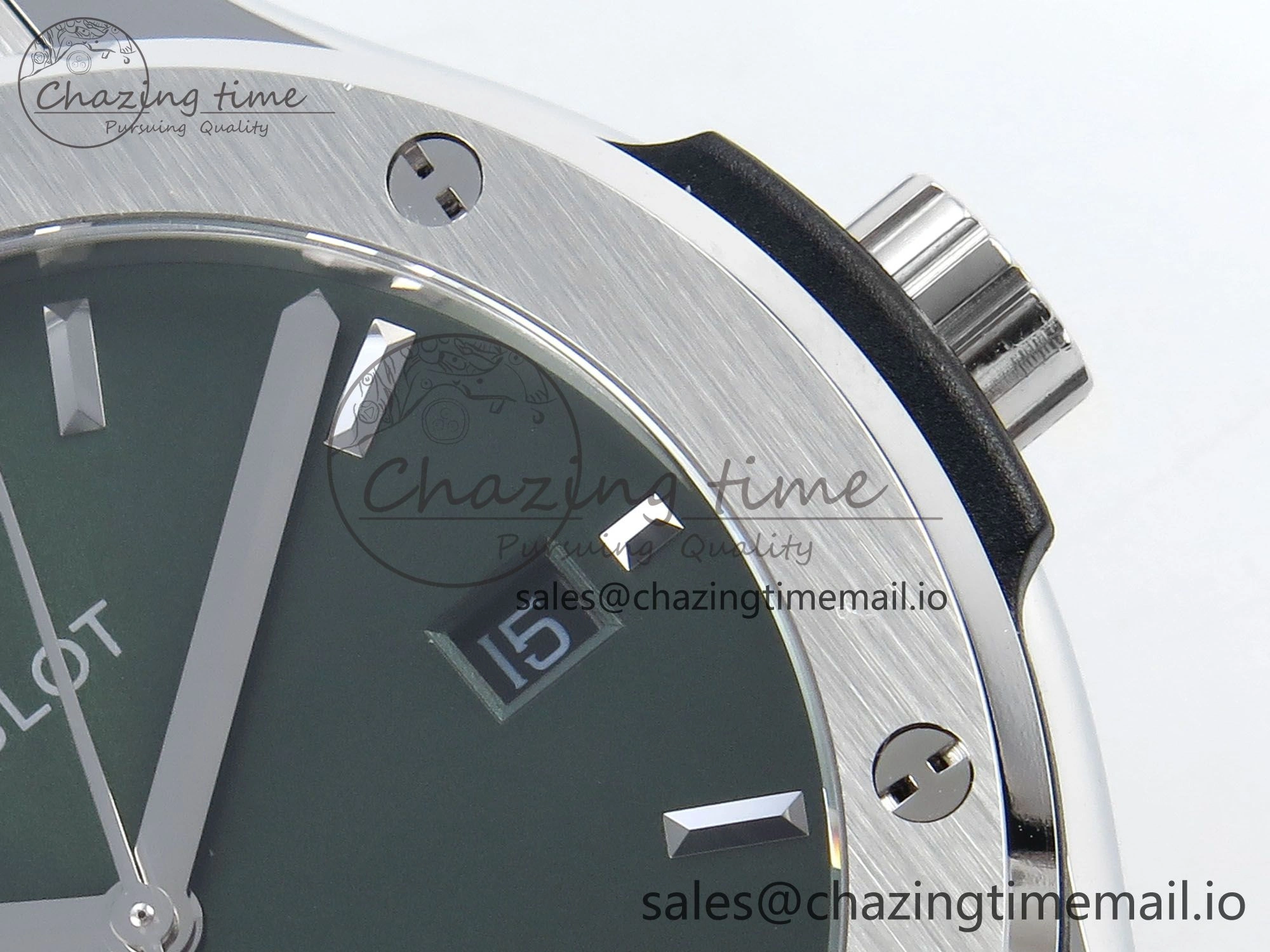 Classic Fusion Bang 42mm HBF 1:1 Best Edition Green Dial on Green Leather Strap A2892