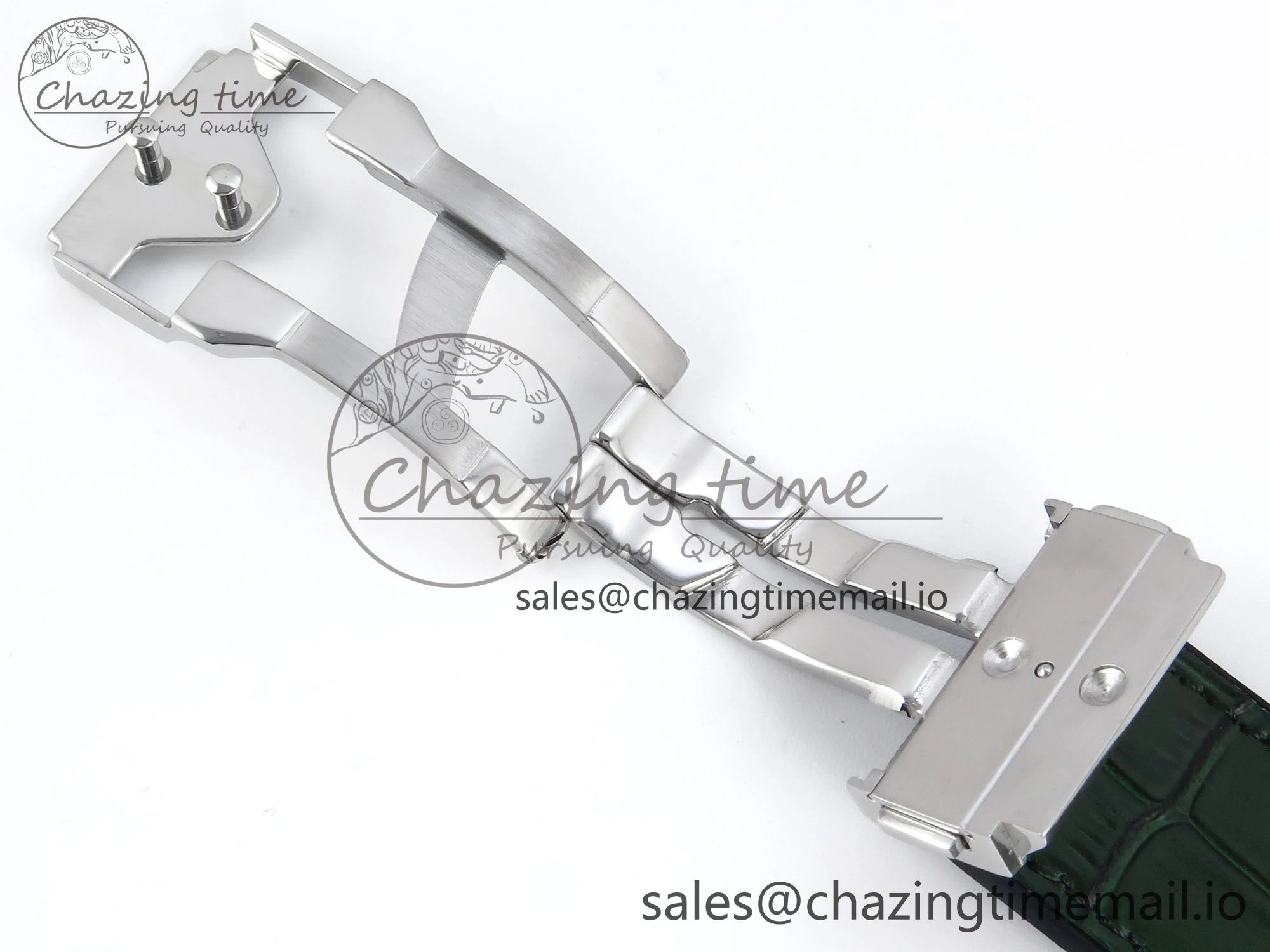 Classic Fusion Bang 42mm HBF 1:1 Best Edition Green Dial on Green Leather Strap A2892