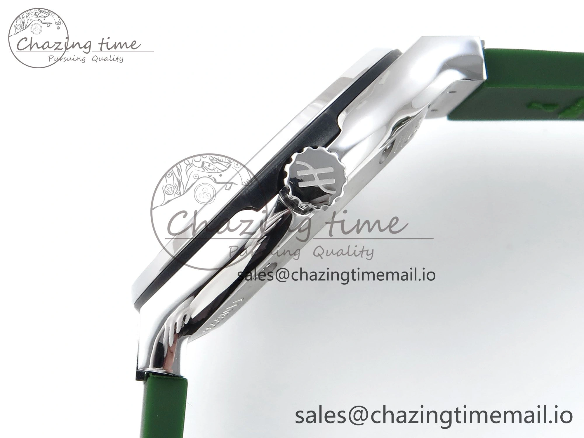 Classic Fusion Bang 42mm HBF 1:1 Best Edition Green Dial on Green Rubber Strap A2892