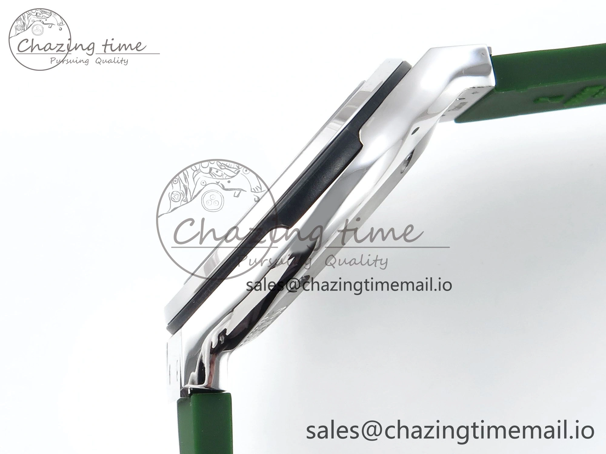 Classic Fusion Bang 42mm HBF 1:1 Best Edition Green Dial on Green Rubber Strap A2892