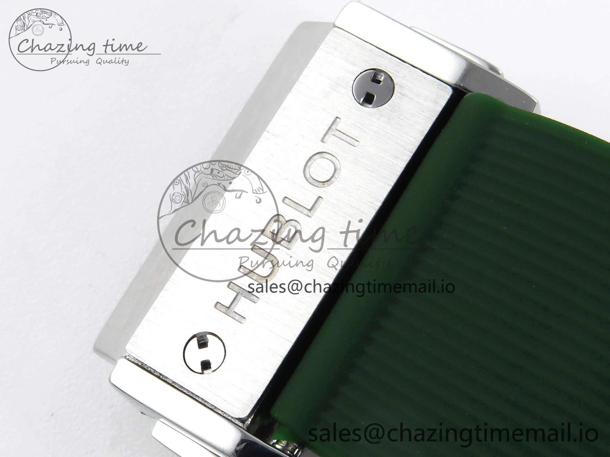 Classic Fusion Bang 42mm HBF 1:1 Best Edition Green Dial on Green Rubber Strap A2892