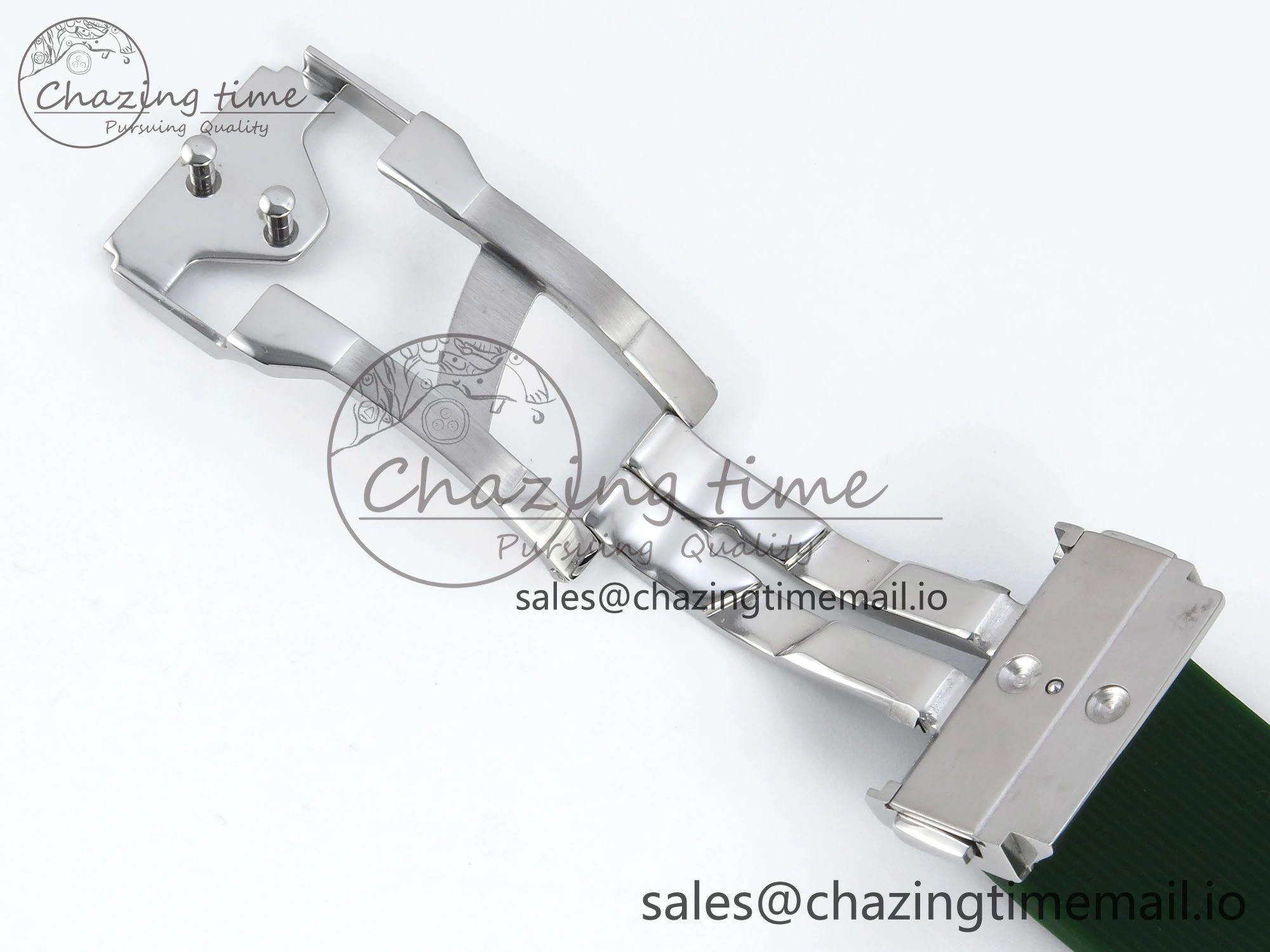 Classic Fusion Bang 42mm HBF 1:1 Best Edition Green Dial on Green Rubber Strap A2892