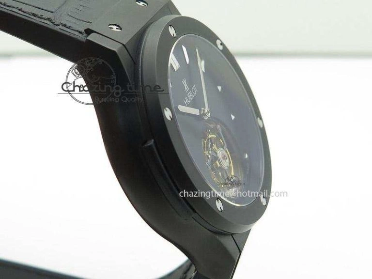 Classic Fusion DLC Black Dial Flying Tourbillion