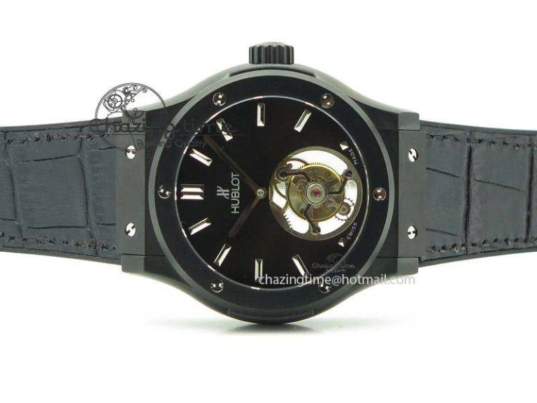 Classic Fusion DLC Black Dial Flying Tourbillion