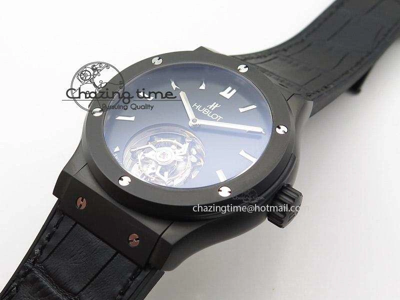 Classic Fusion DLC Black Dial Flying Tourbillion
