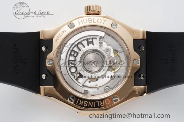 Classic Fusion Orlinski RG APSF 1:1 Best Edtion Black Faceted Dial Diamonds Bezel on Black Rubber Strap A2892