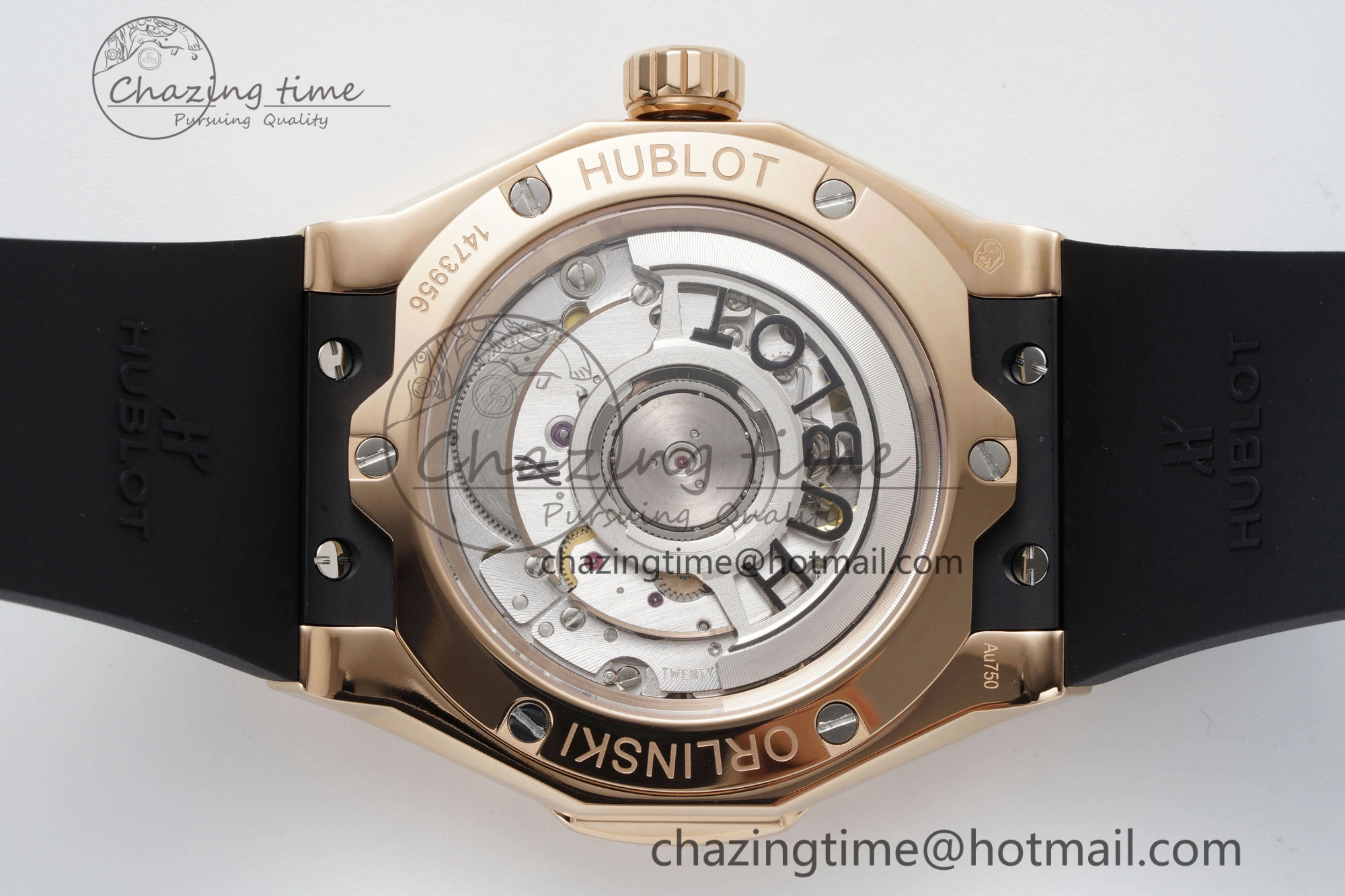 Classic Fusion Orlinski RG APSF 1:1 Best Edtion Black Faceted Dial Diamonds Bezel on Black Rubber Strap A2892