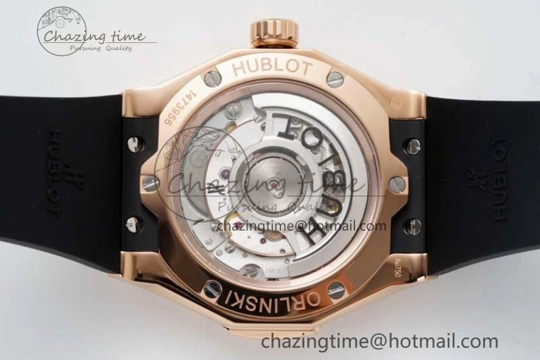 Classic Fusion Orlinski RG APSF 1:1 Best Edtion Black Faceted Dial on Black Rubber Strap A2892
