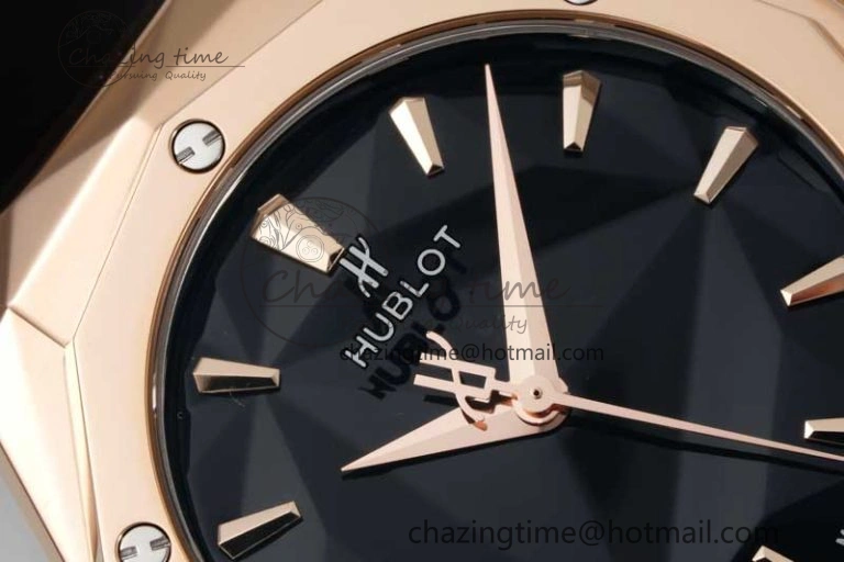 Classic Fusion Orlinski RG APSF 1:1 Best Edtion Black Faceted Dial on Black Rubber Strap A2892