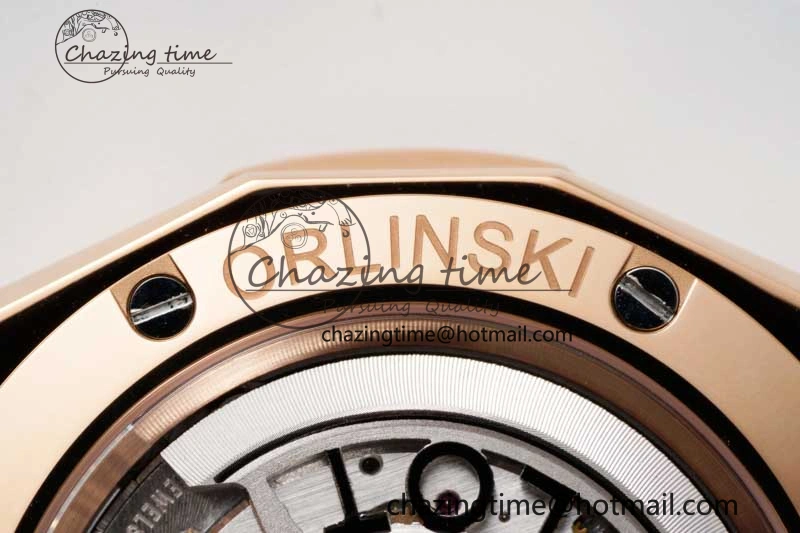 Classic Fusion Orlinski RG APSF 1:1 Best Edtion White Faceted Dial on White Rubber Strap A2892