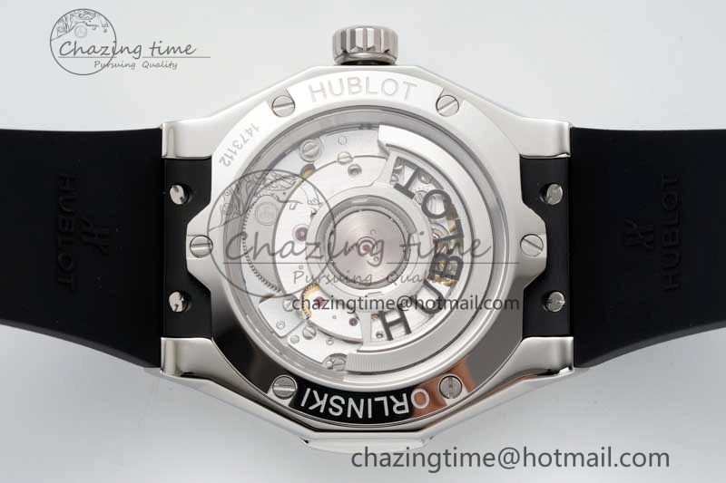 Classic Fusion Orlinski SS APSF 1:1 Best Edtion Black Faceted Dial on Black Rubber Strap A2892
