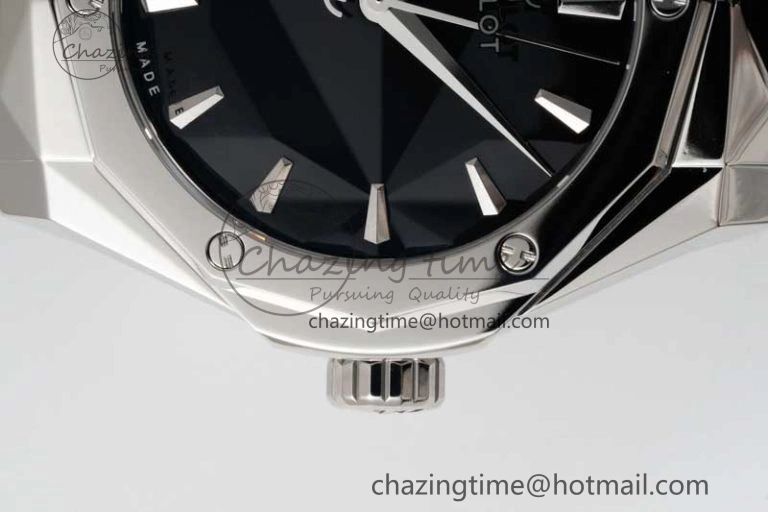 Classic Fusion Orlinski SS APSF 1:1 Best Edtion Black Faceted Dial on Black Rubber Strap A2892
