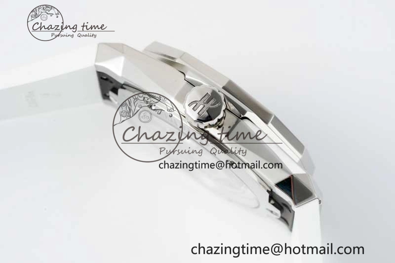 Classic Fusion Orlinski SS APSF 1:1 Best Edtion White Faceted Dial on White Rubber Strap A2892