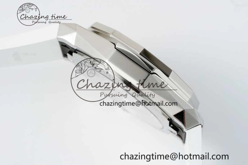 Classic Fusion Orlinski SS APSF 1:1 Best Edtion White Faceted Dial on White Rubber Strap A2892
