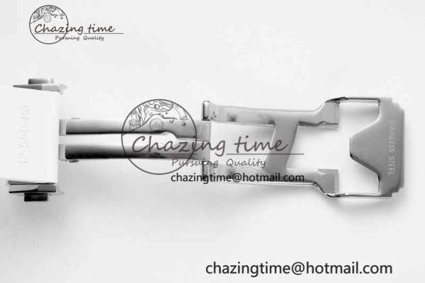 Classic Fusion Orlinski SS APSF 1:1 Best Edtion White Faceted Dial on White Rubber Strap A2892