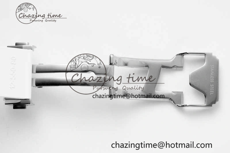 Classic Fusion Orlinski SS APSF 1:1 Best Edtion White Faceted Dial on White Rubber Strap A2892